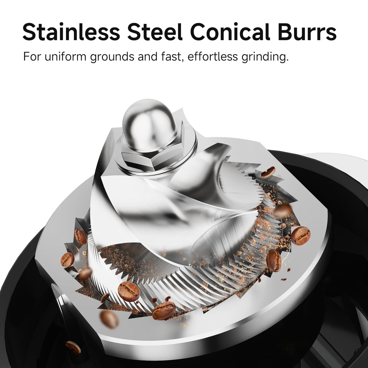 Electric Coffee Grinder with 48 Grind Settings J42478