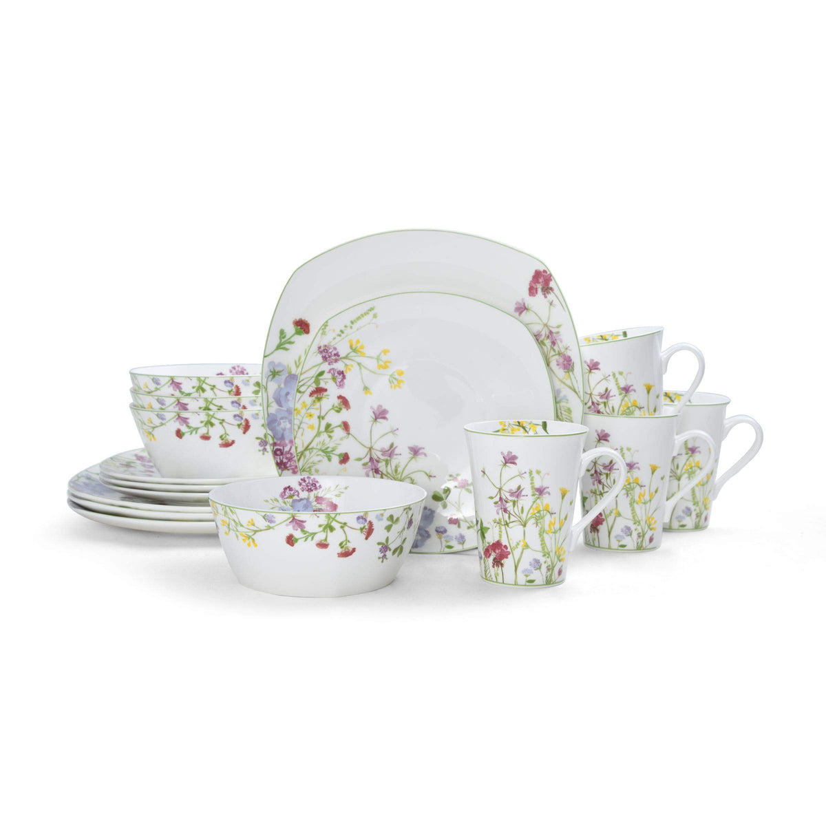 16-Piece Bone China Dinnerware Set Service for 4 S998