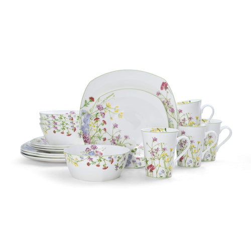 16-Piece Bone China Dinnerware Set Service for 4 S998