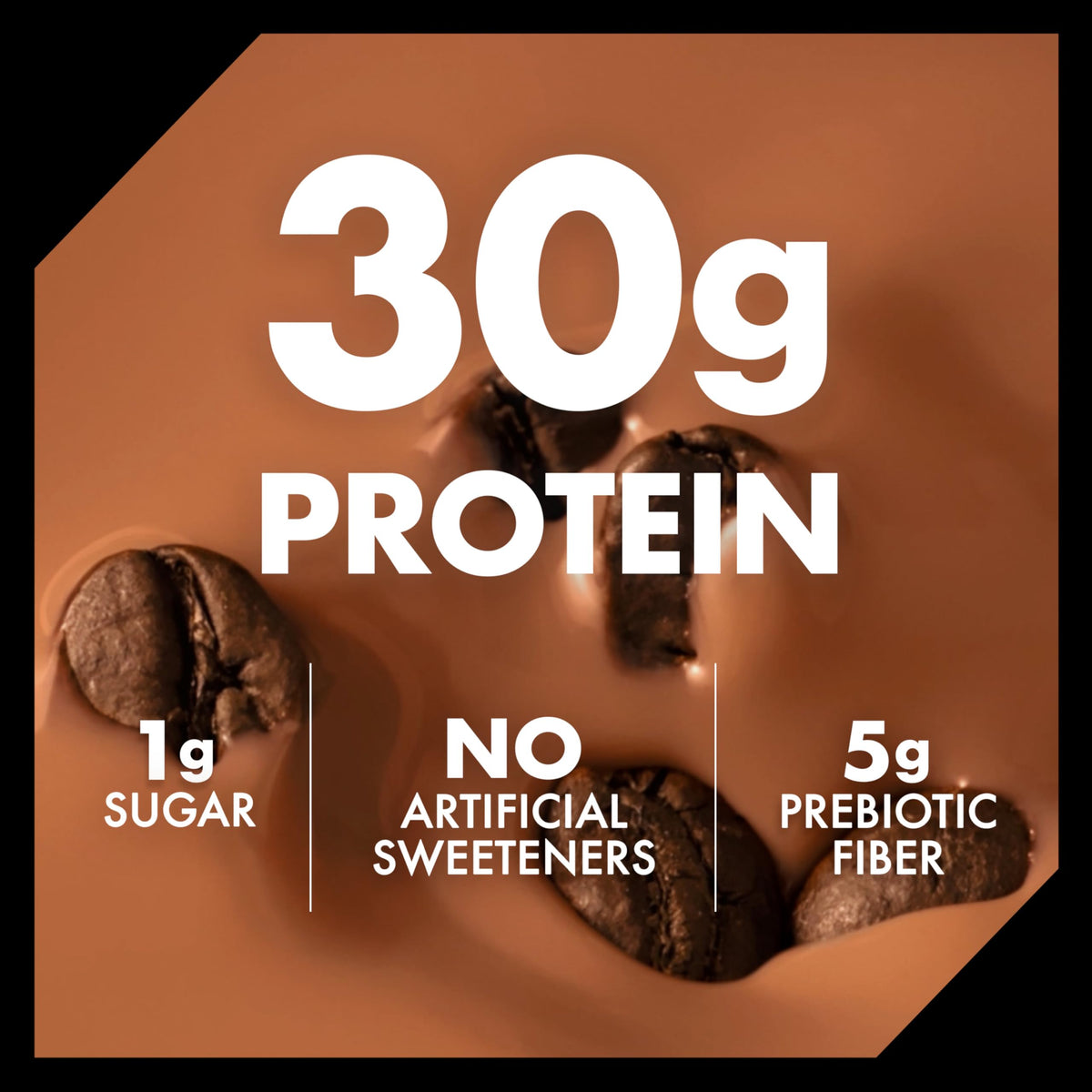 30g Protein Shake, Mocha Latte, 5g Prebiotic Fiber, 12 fl oz Bottle, 12 Count D74933