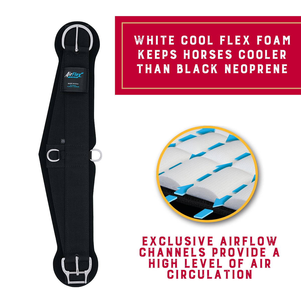 Anti-Slip Nylon Webbing Horse Cinch P14193