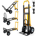 3 in 1 Convertible Hand Truck Dolly Cart with 10" Pneumatic Wheels, 1000LBS Capacity L7799