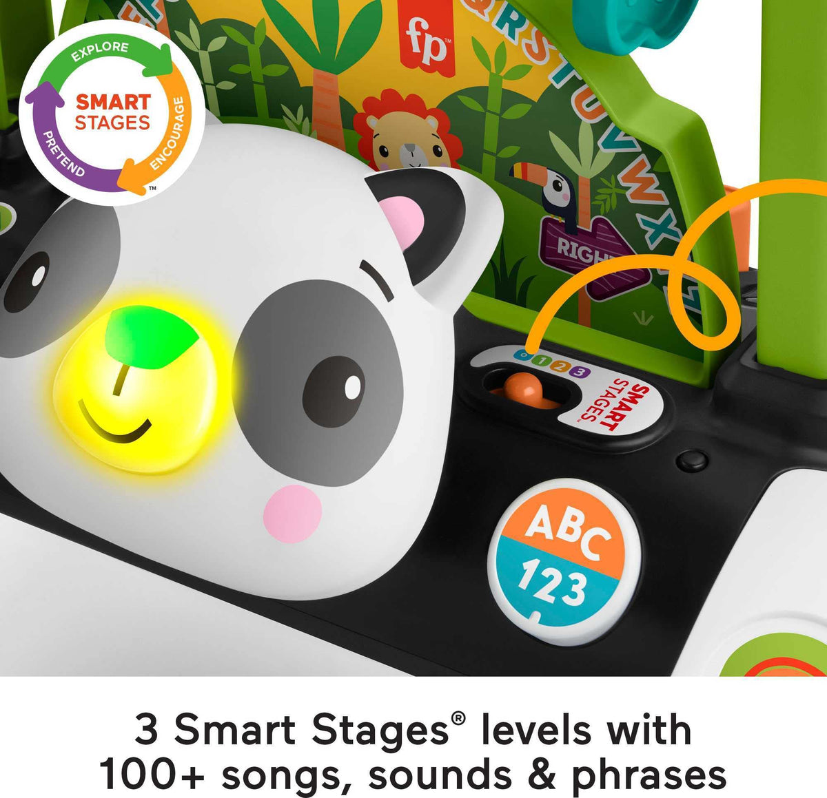 2-Sided Musical Push Toy O3142