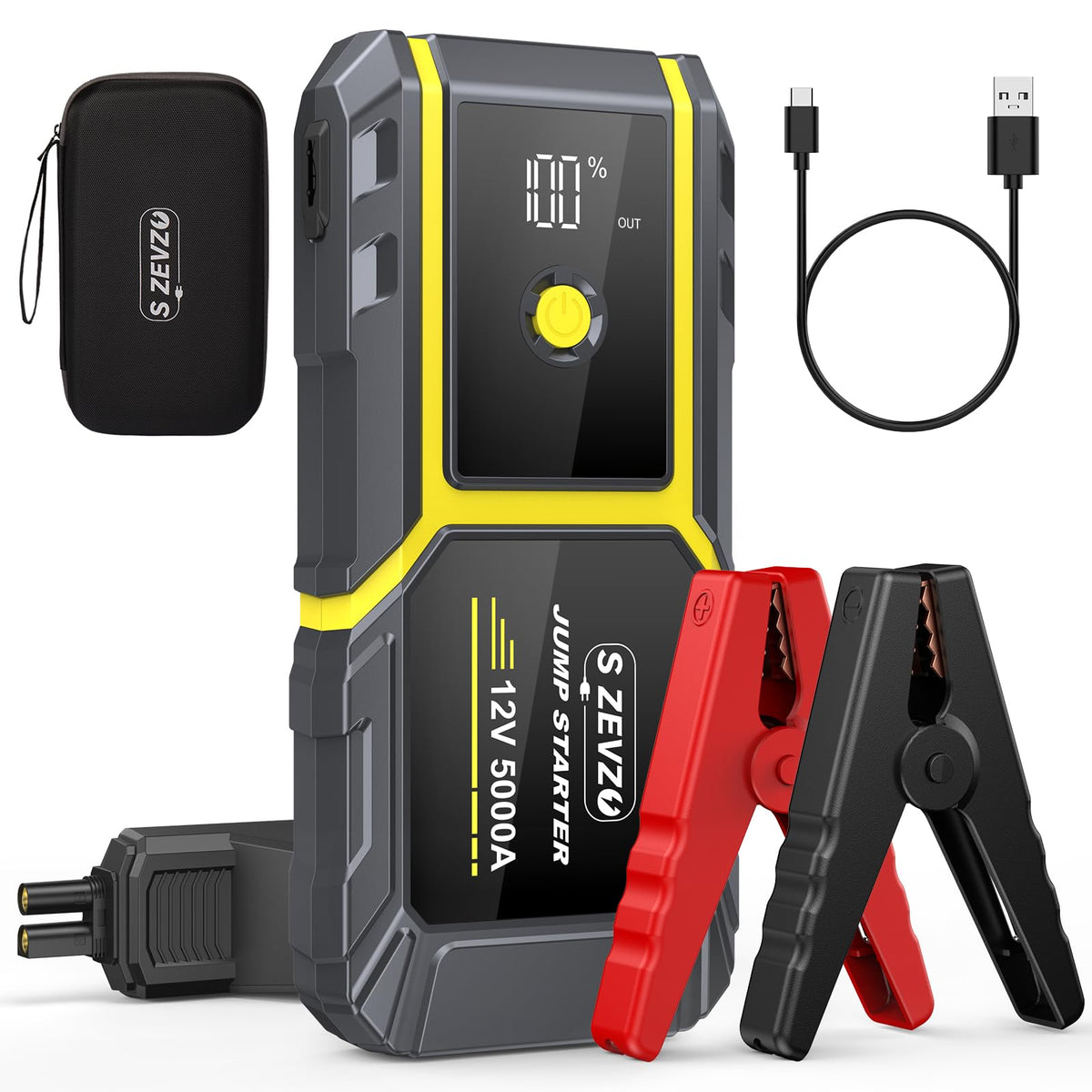 Peak 5000A 12V Portable Jump Starter with LCD Display P4049