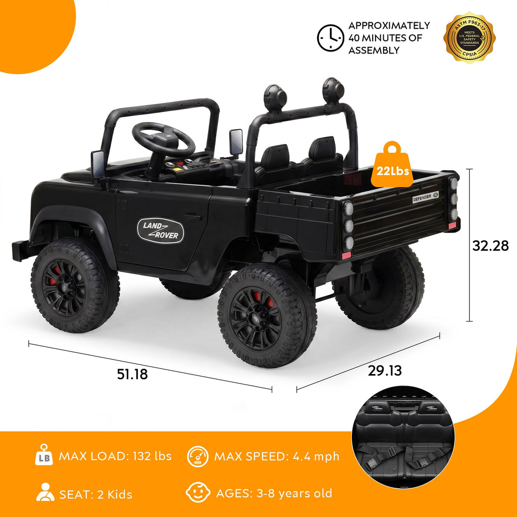 Black 24V Ride On Dump Truck V21193