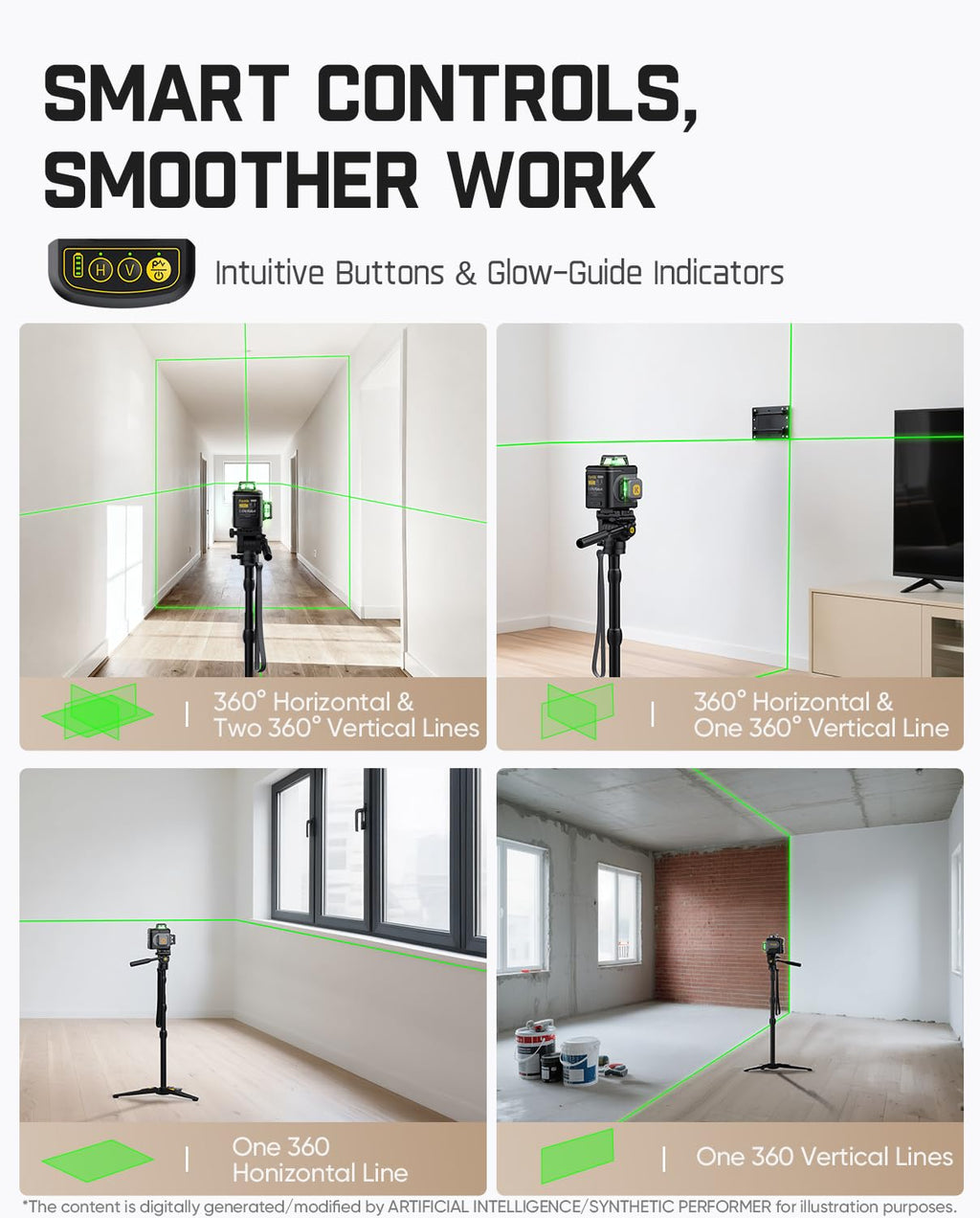 Laser Level 3x360° 16 Lines Self-Leveling V908