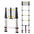 12.5ft Aluminum Telescoping Ladder 330LBS Q170077