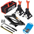 3 Ton Scissor Jack and Jack Stands Kit with Lug Wrench T586