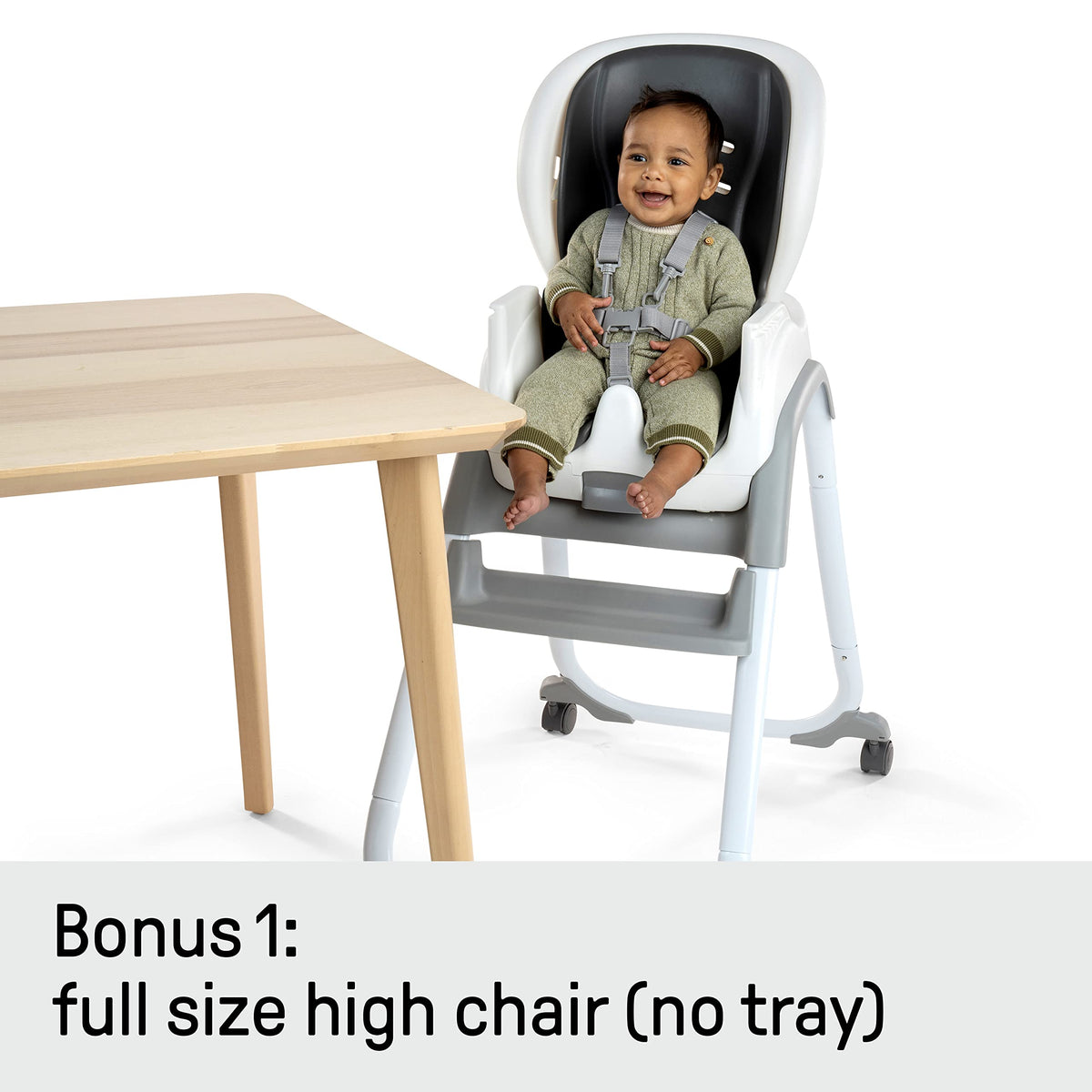 3-in-1 High Chair Convertible to Booster Seat & Toddler Chair V8056