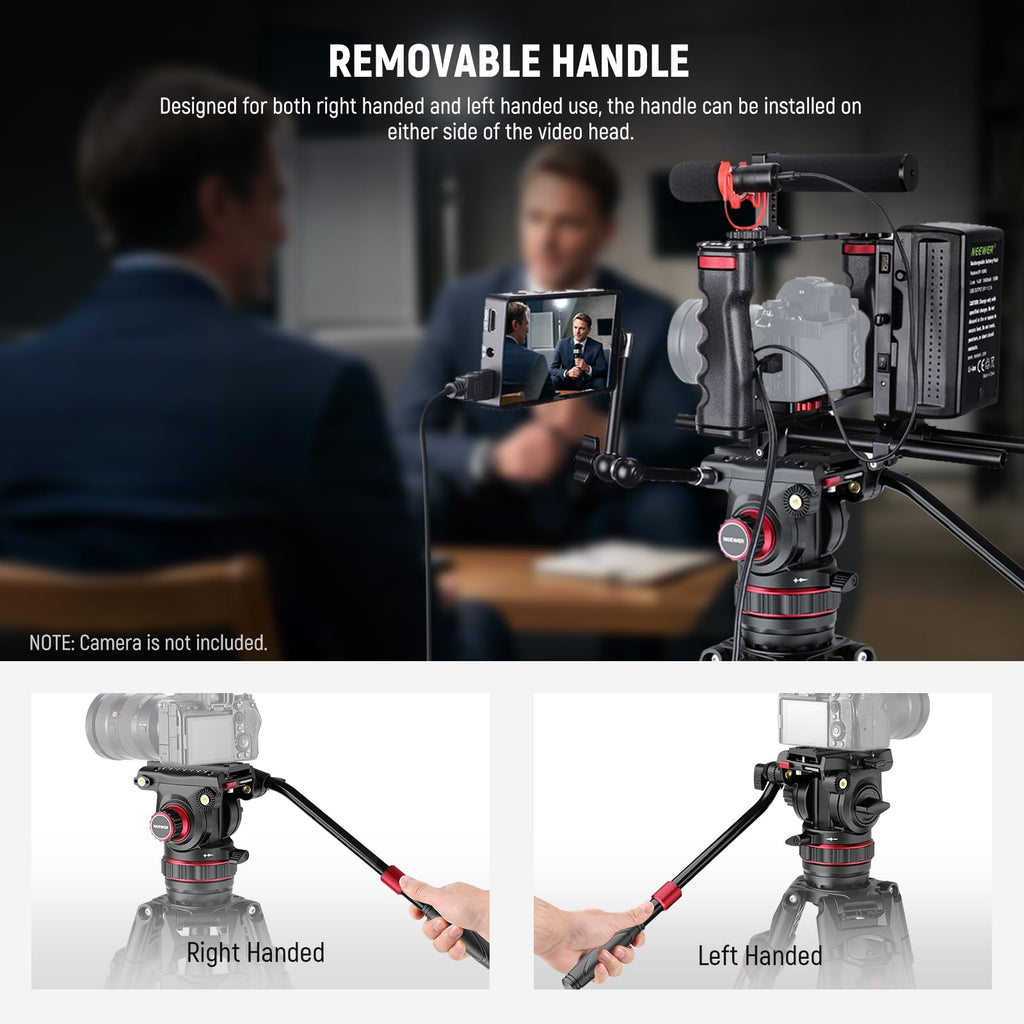 Carbon Fiber Video Camera Tripod with Fluid Head O6707