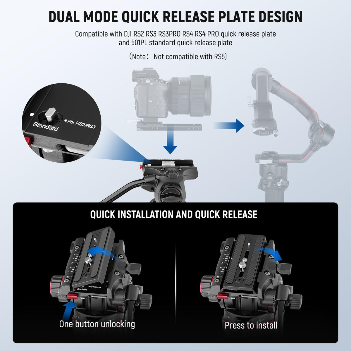 Carbon Fiber Video Camera Tripod with Fluid Head O6707