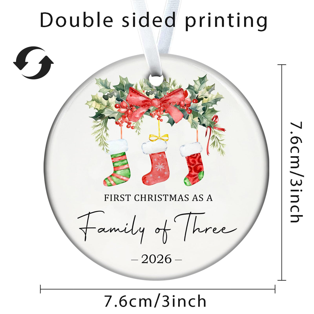 Baby First Christmas Ornaments 2026 N8001