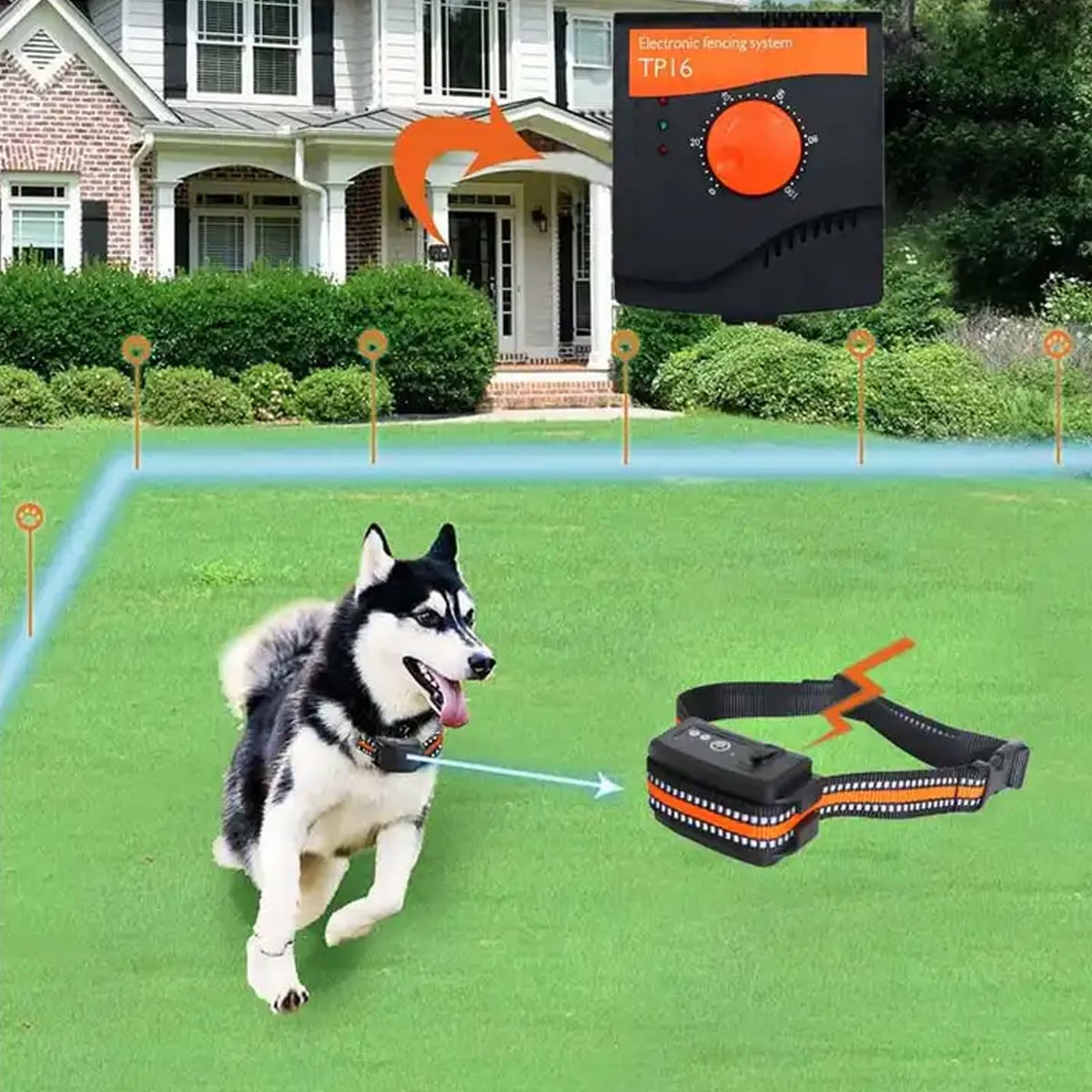 Electric In-Ground Dog Fence Waterproof Shock Collar V33119