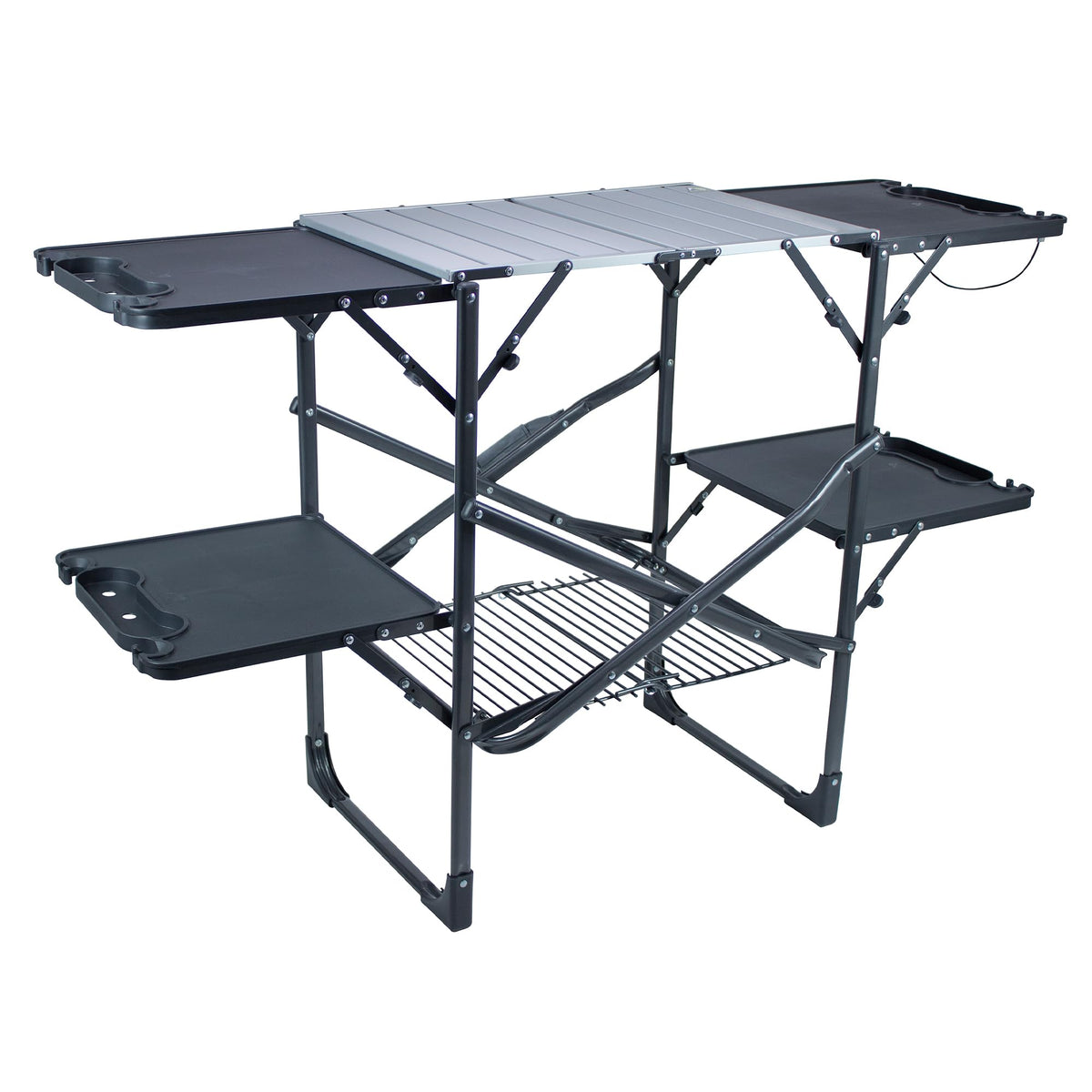 Portable Folding Cook Station with Heat Resistant Tabletop D664