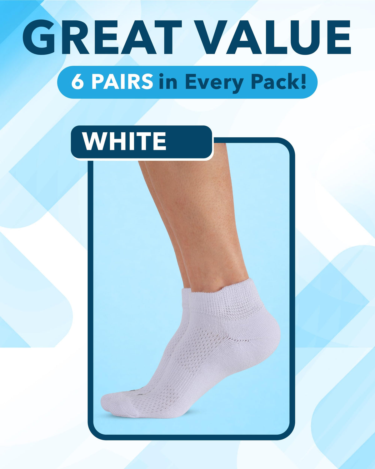 Viscose Bamboo Diabetic Socks 6 Pairs O14687