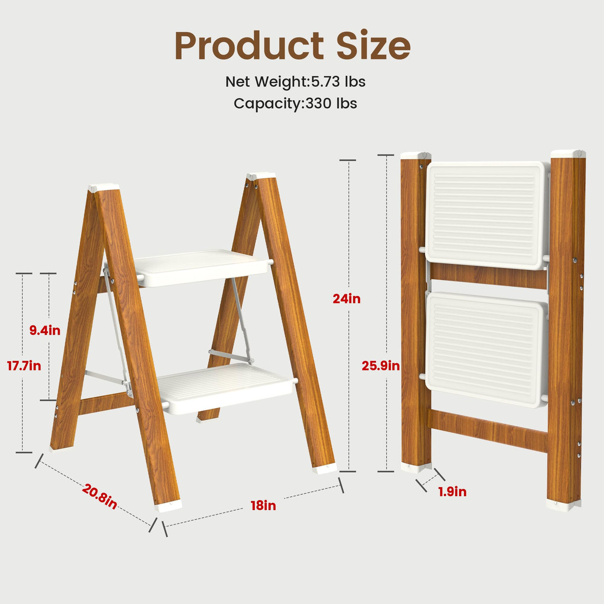 Aluminum 2 Step Ladder P512