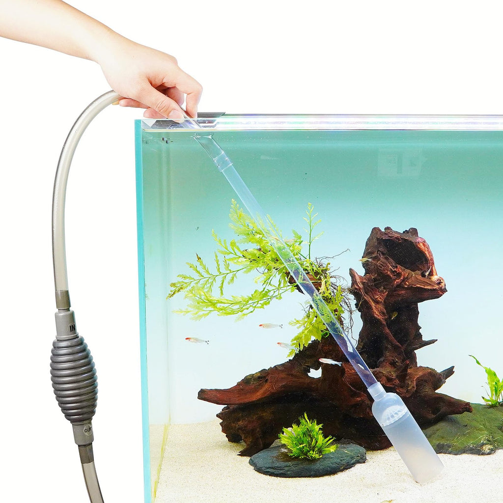Fish Tank Cleaning Kit with Aquarium Siphon, Fish Net, and Algae Scraper D952458
