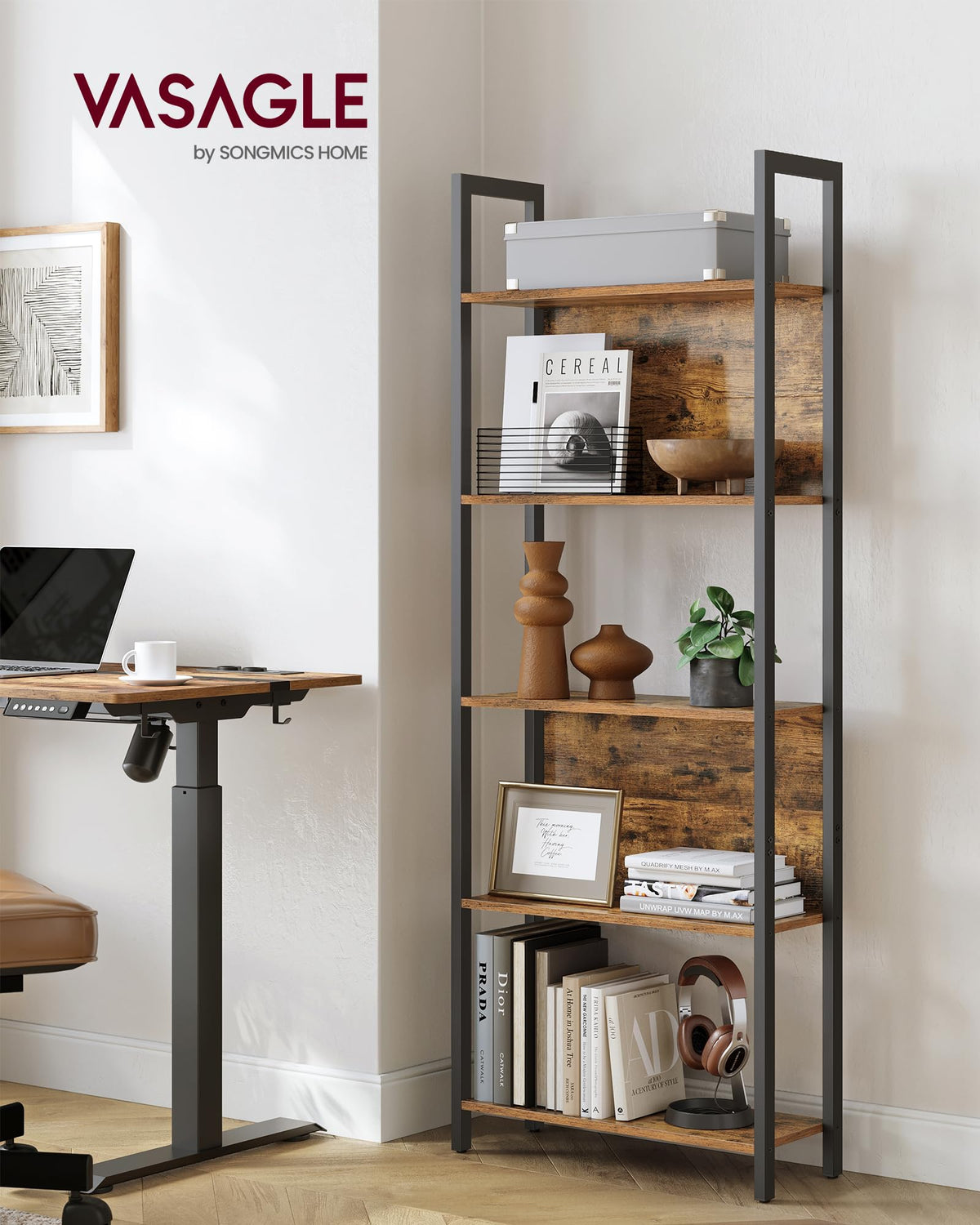 5 Tier Free Standing Bookshelf T59675