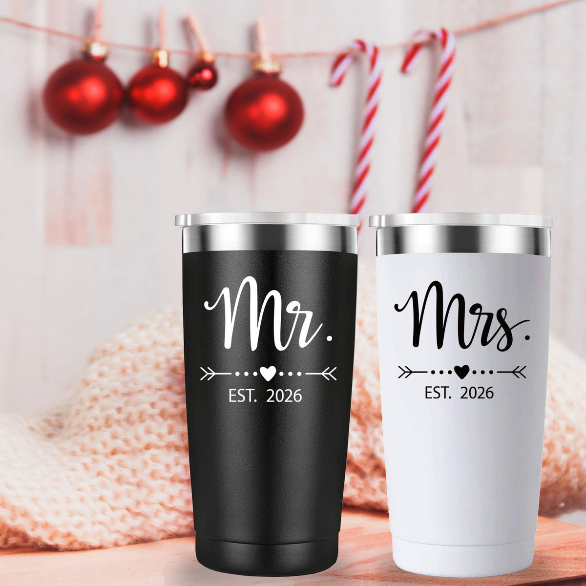 20 oz Black & White Tumbler J42751