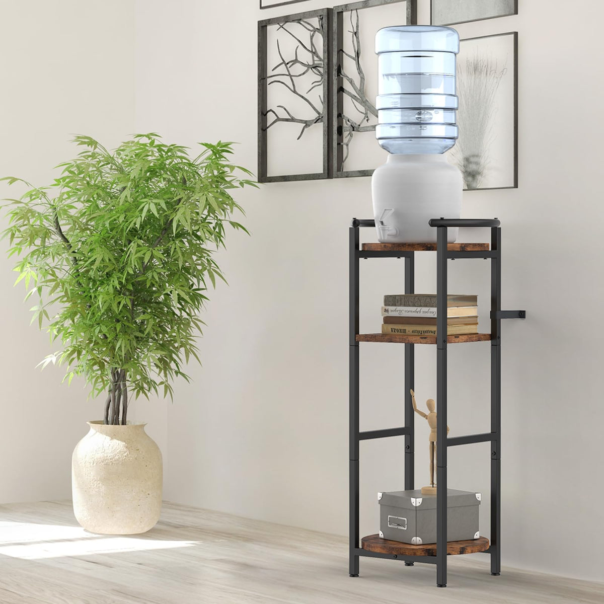 Wood Drink Dispenser Stand Q348