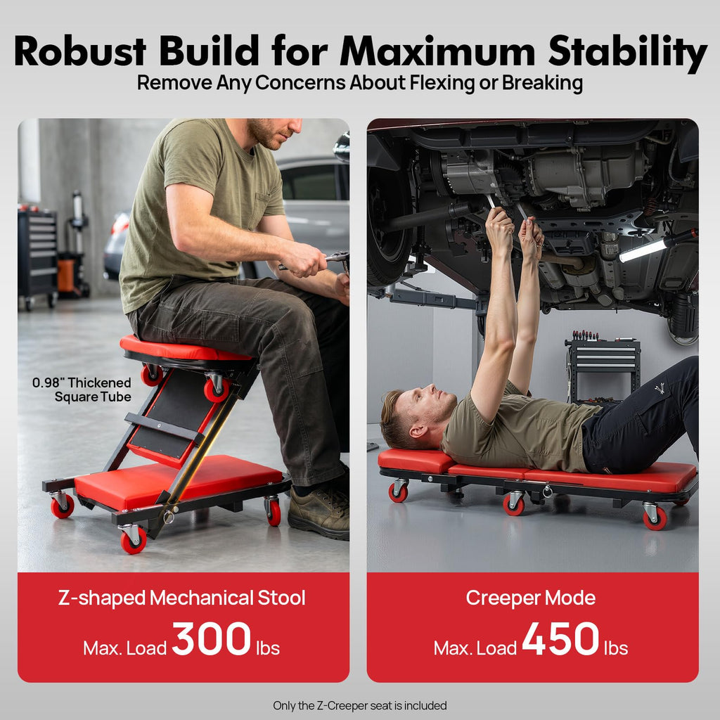Heavy Duty 2 in 1 Z Creeper Seat M14636
