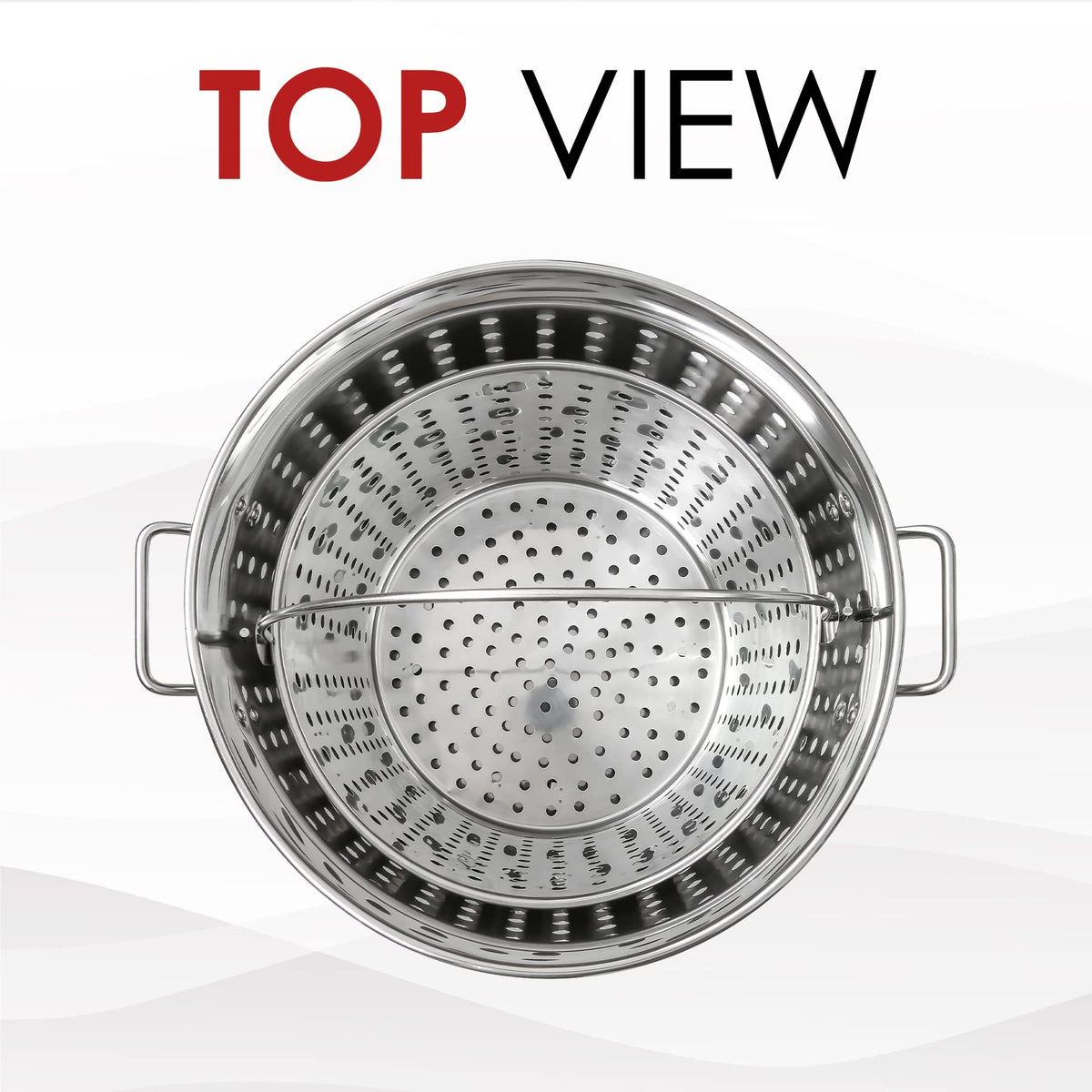 Stainless Steel Stock Pot with Steamer Basket 40 Quart T718397