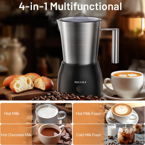 17oz Stainless Steel Hot & Cold Milk Frother D967