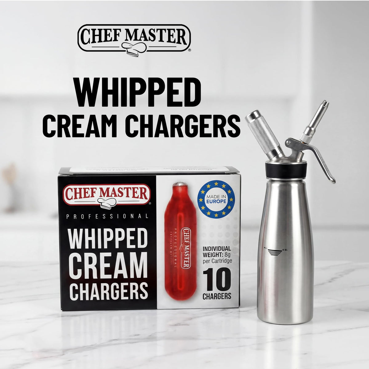 8g 10-Pack Whipped Cream Chargers L33833