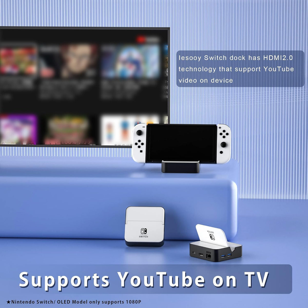 6-in-1 TV Docking Station with HDMI 2.0, Ethernet, USB-A, USB 3.0, USB-C A6753