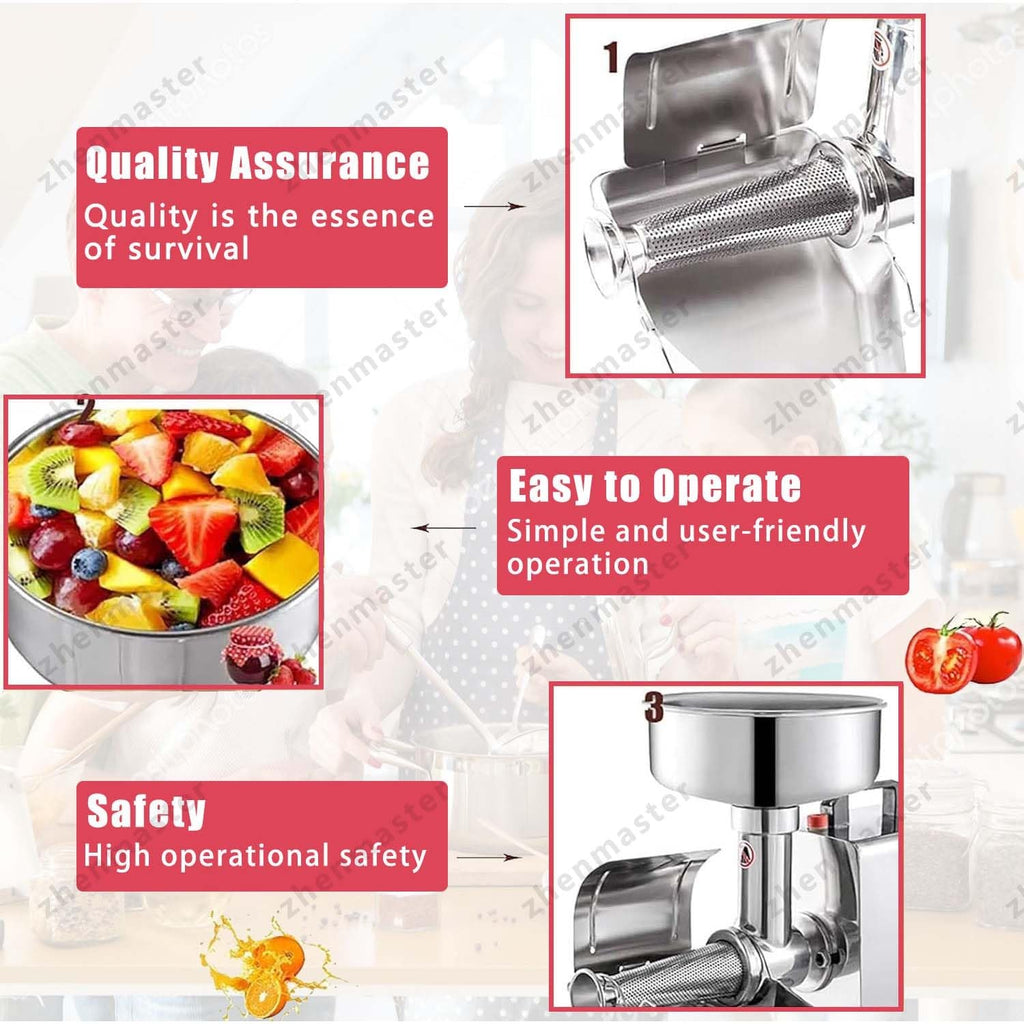 450W Electric Stainless Steel Tomato Strainer O955073