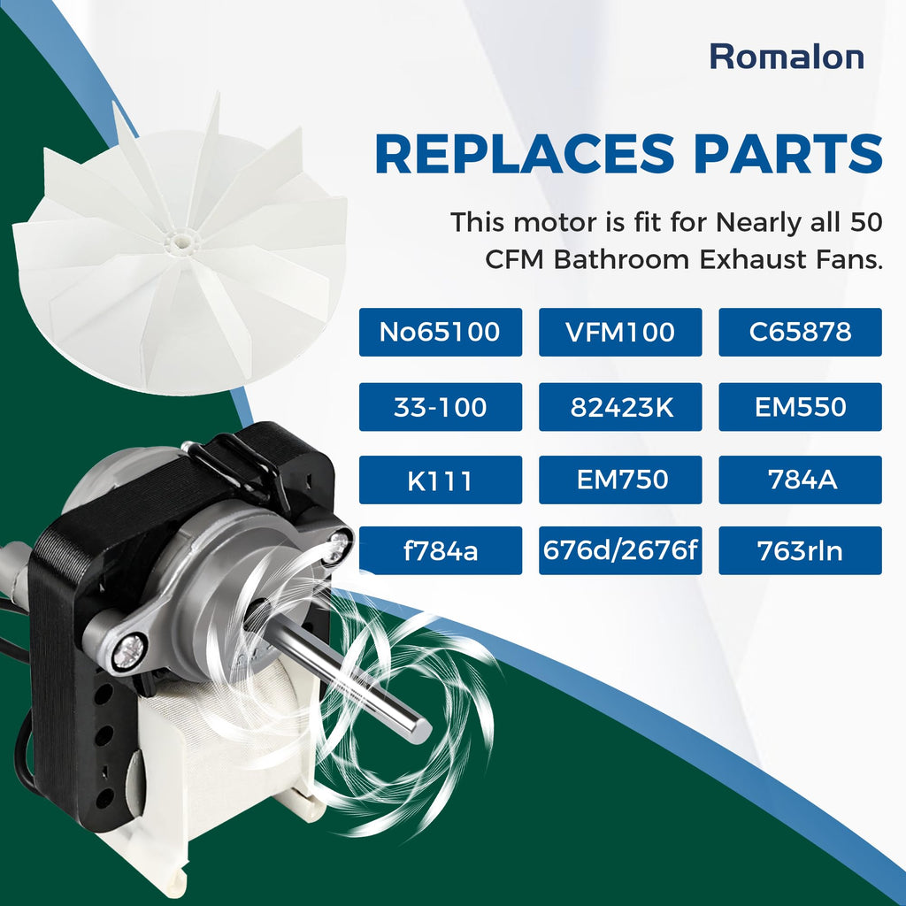 Bathroom Fan Motor Replacement Kit L564
