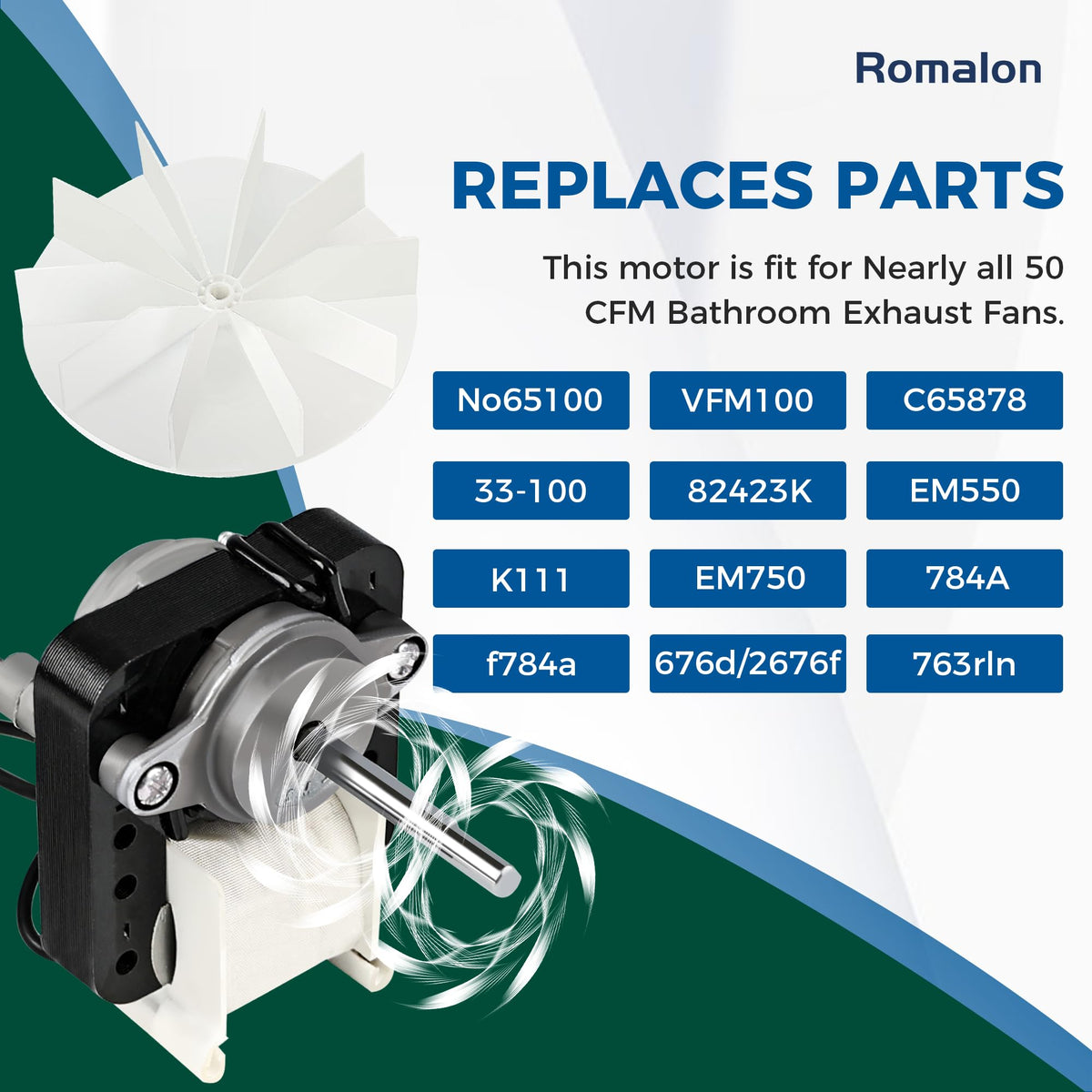 Bathroom Fan Motor Replacement Kit L564