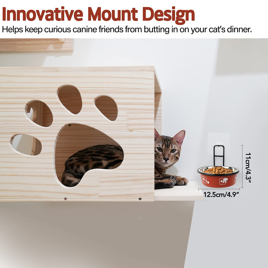 Elevated Stainless Steel Pet Bowls with Stand, 2 Packs C1419