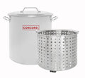 Stainless Steel Stock Pot with Steamer Basket 40 Quart T718397