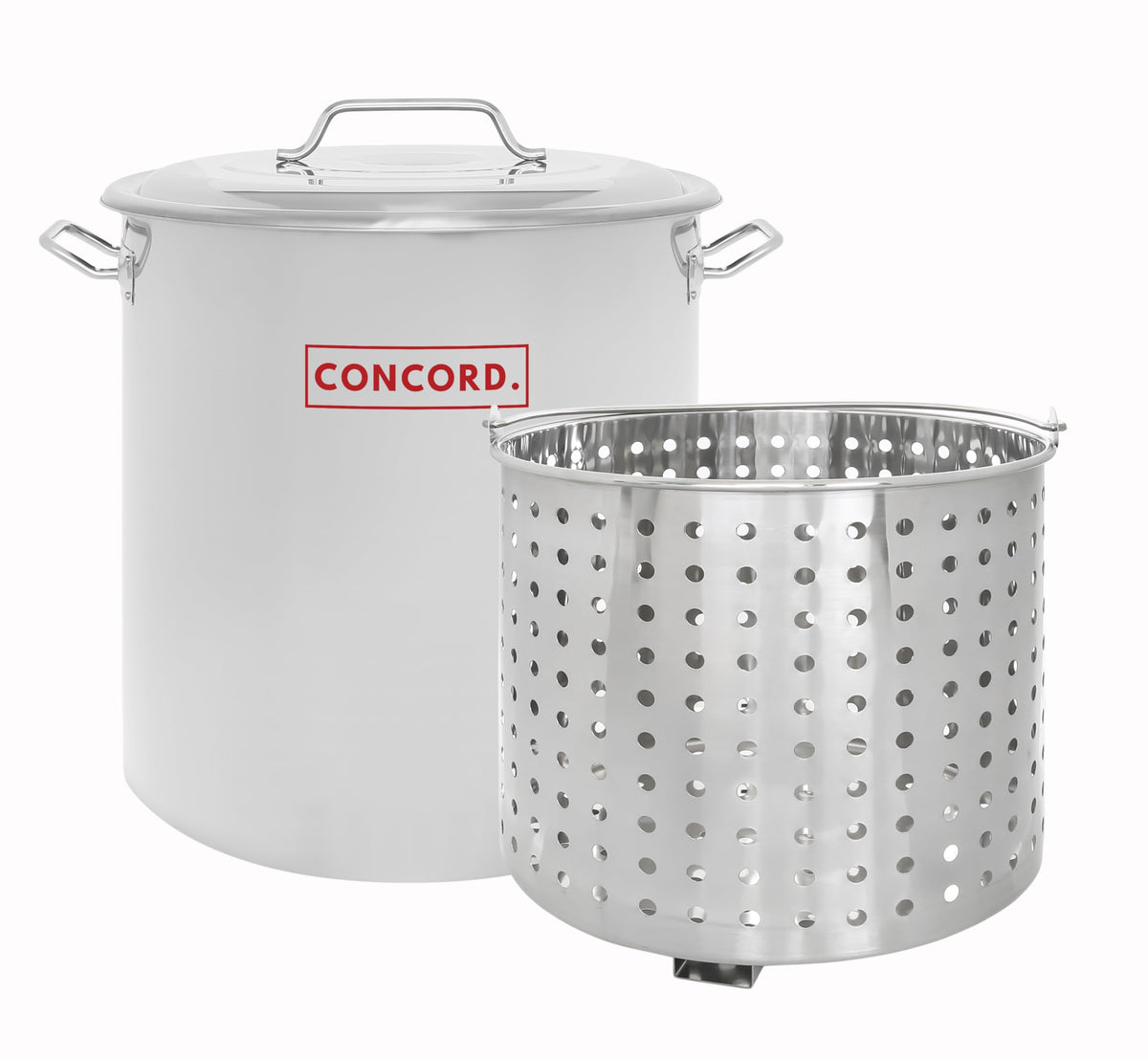 Stainless Steel Stock Pot with Steamer Basket 40 Quart T718397