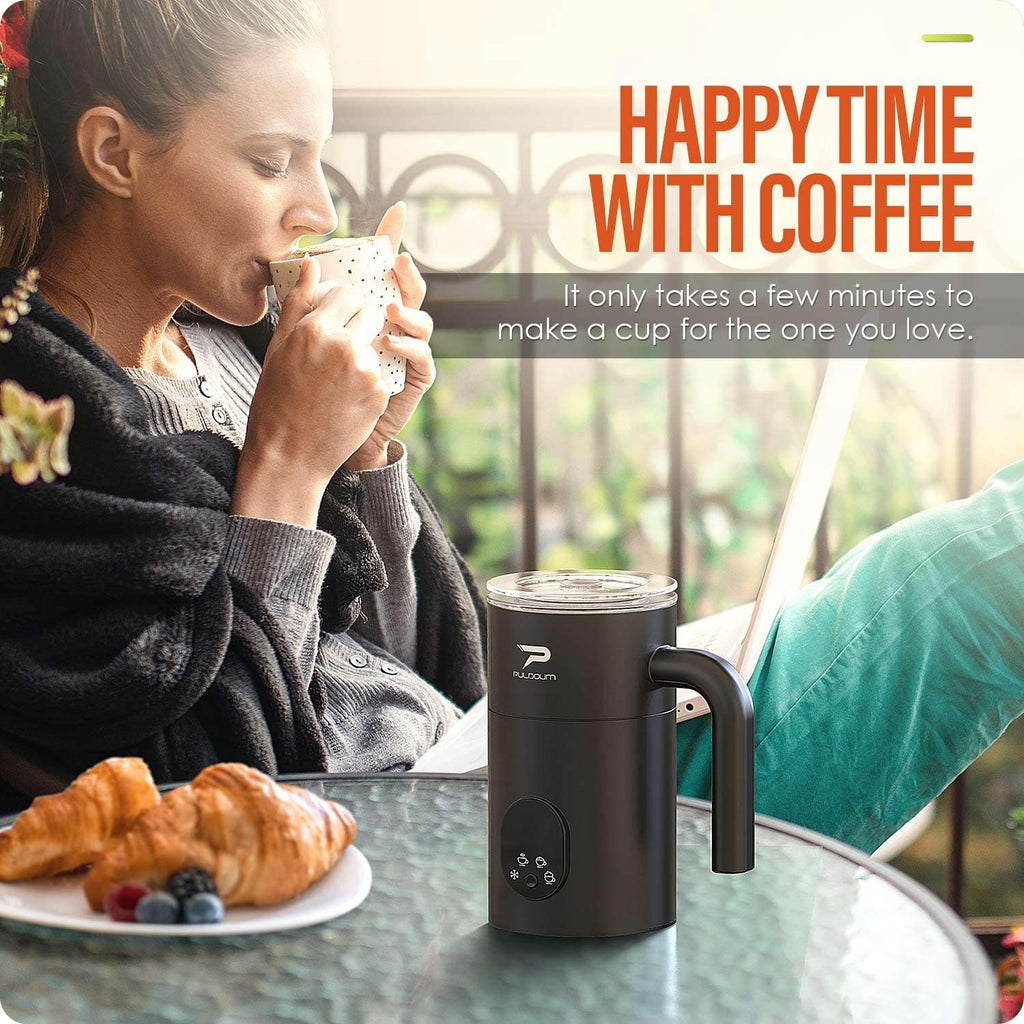 4 in 1 Automatic Milk Frother and Steamer 350ML Black T37566