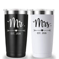 20 oz Black & White Tumbler J42751