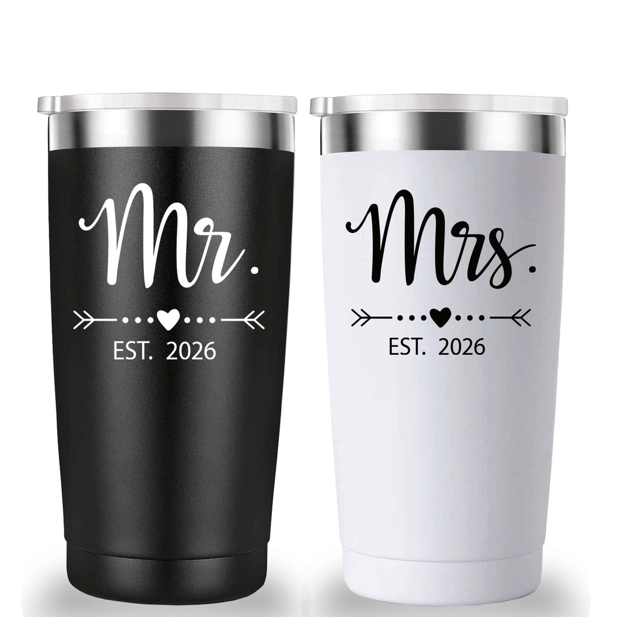 20 oz Black & White Tumbler J42751