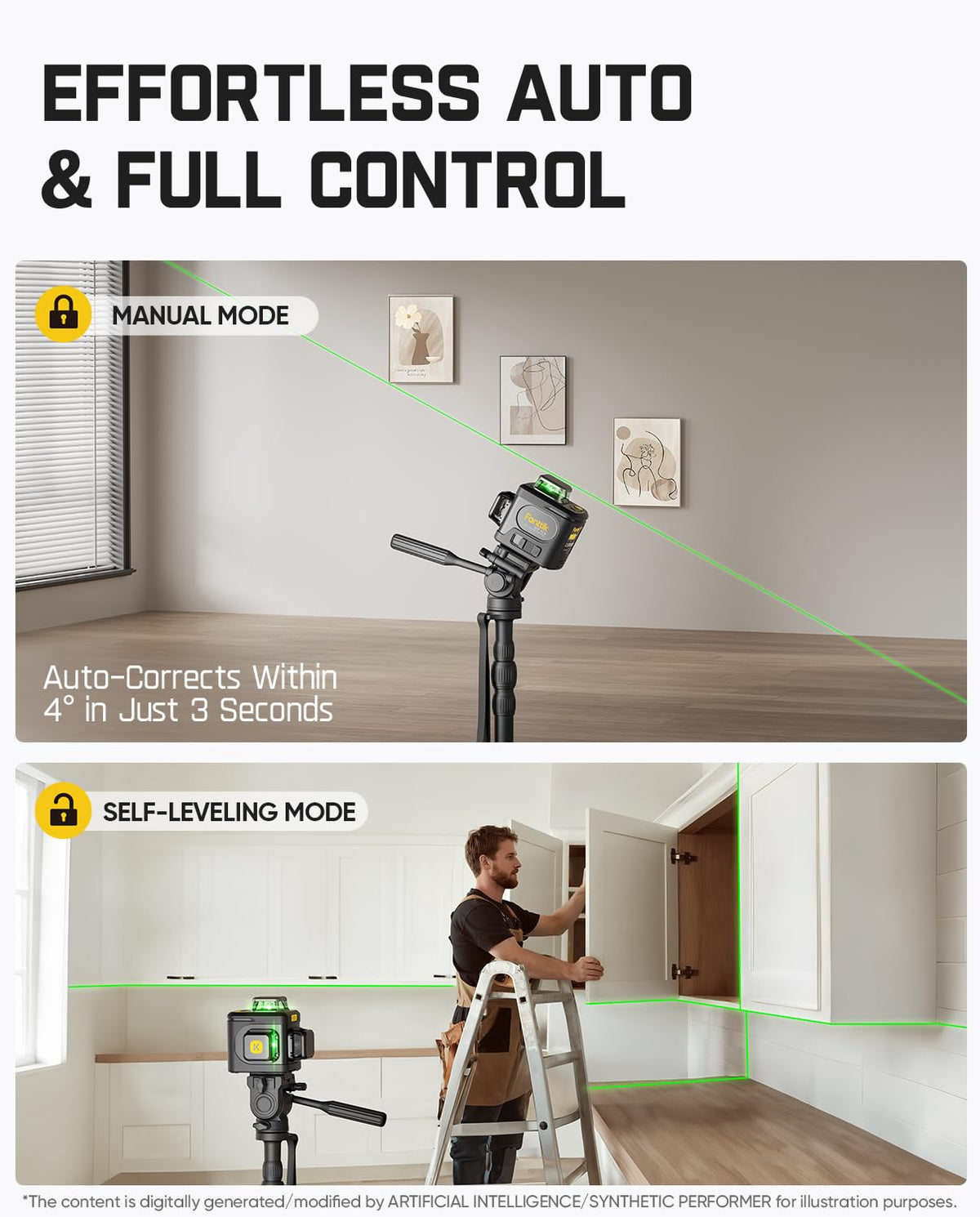Laser Level 3x360° 16 Lines Self-Leveling V908