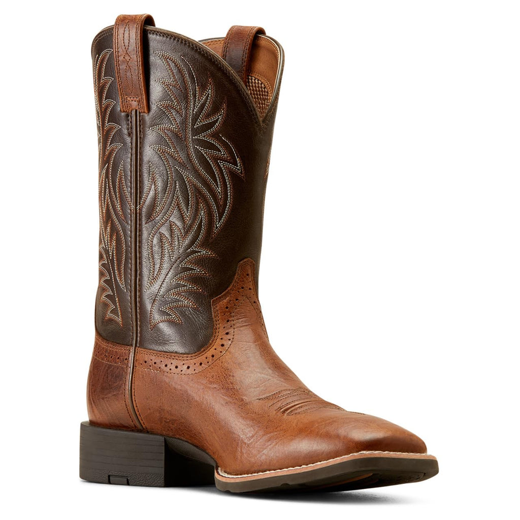 Western Wide Square Toe Cowboy Boot D64109