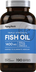Fish Oil Omega 3 1400 mg 190 Softgels F6763