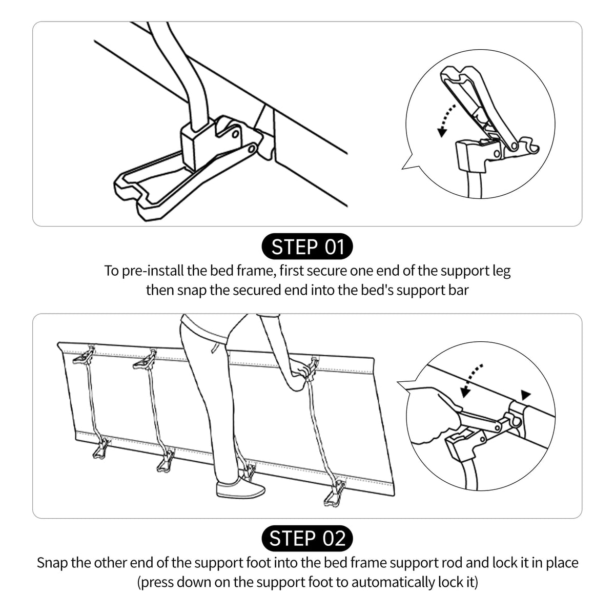 Extra Wide Folding Lightweight Camping Cot Bed P510089