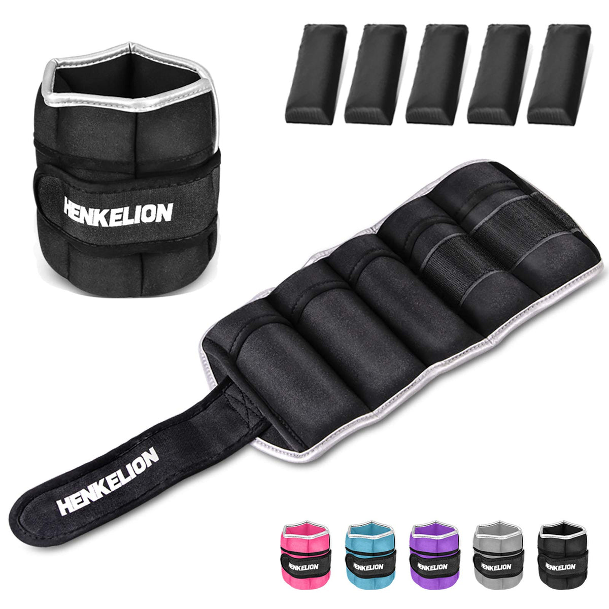 1 Pair Adjustable Ankle Weights Set Z1204