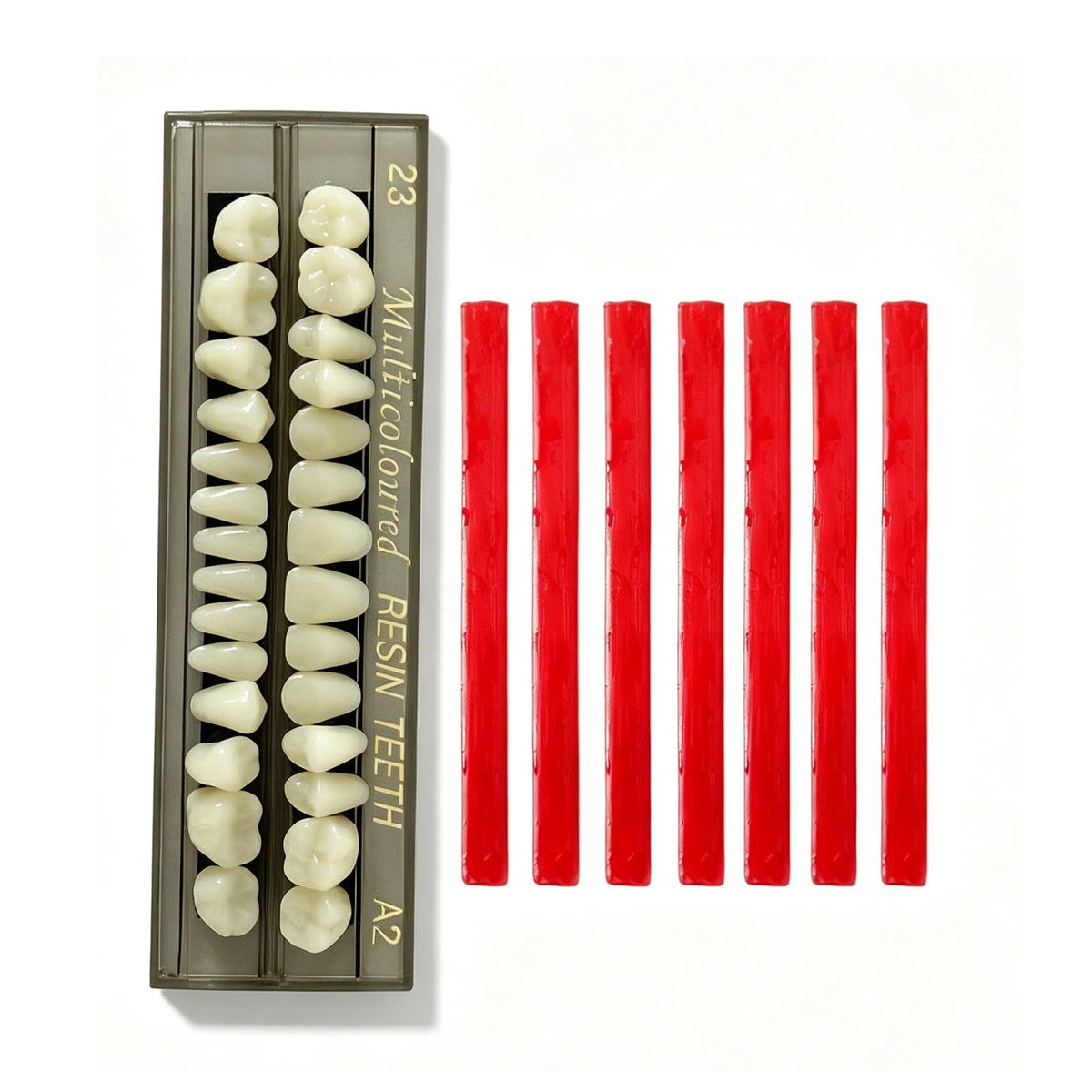 28 Pcs False Teeth Dentures Repair Kit L4145