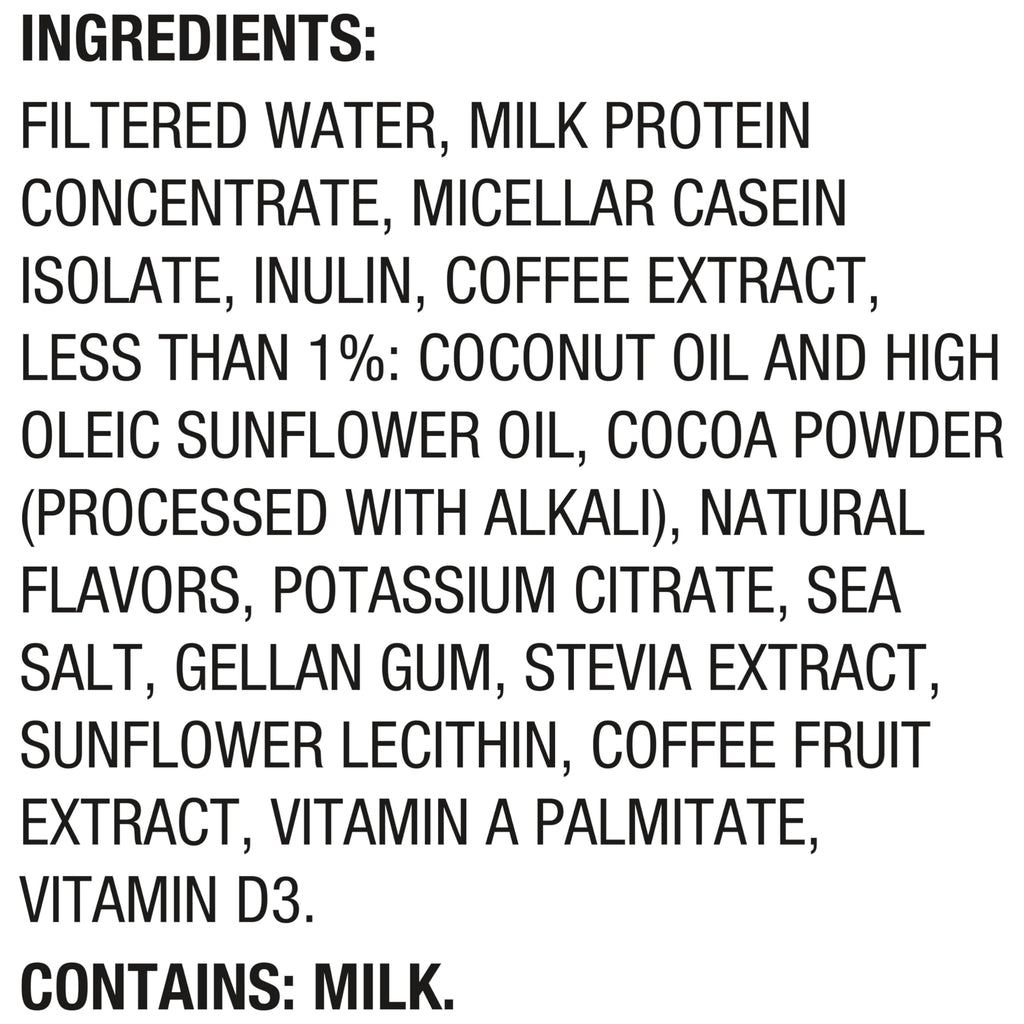 30g Protein Shake, Mocha Latte, 5g Prebiotic Fiber, 12 fl oz Bottle, 12 Count D74933