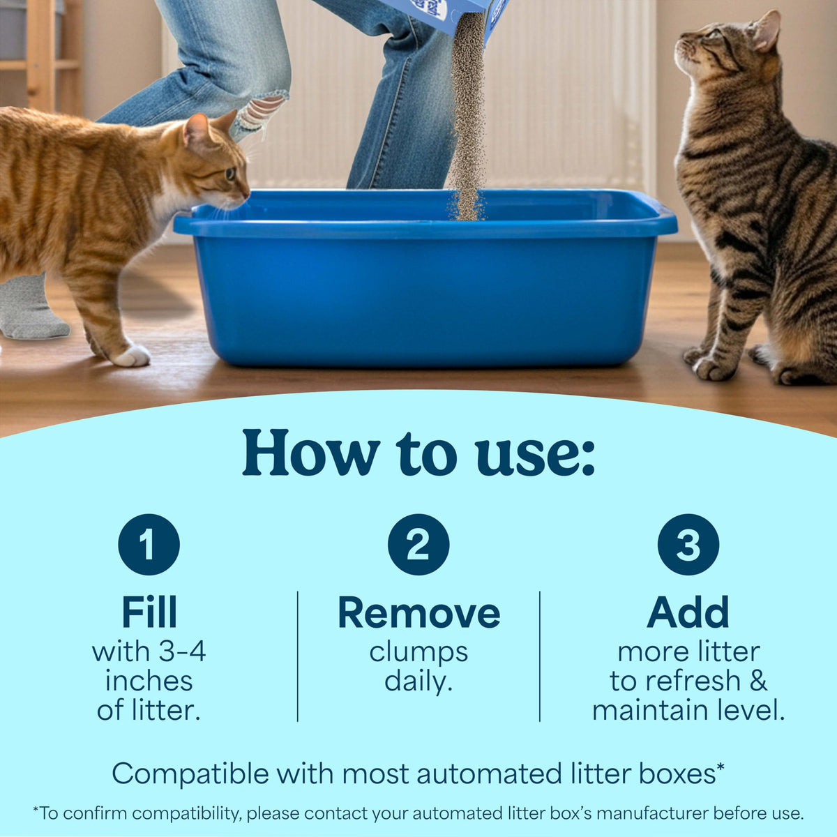 Unscented Clumping Cat Litter with Activated Charcoal, 14 lb J99282