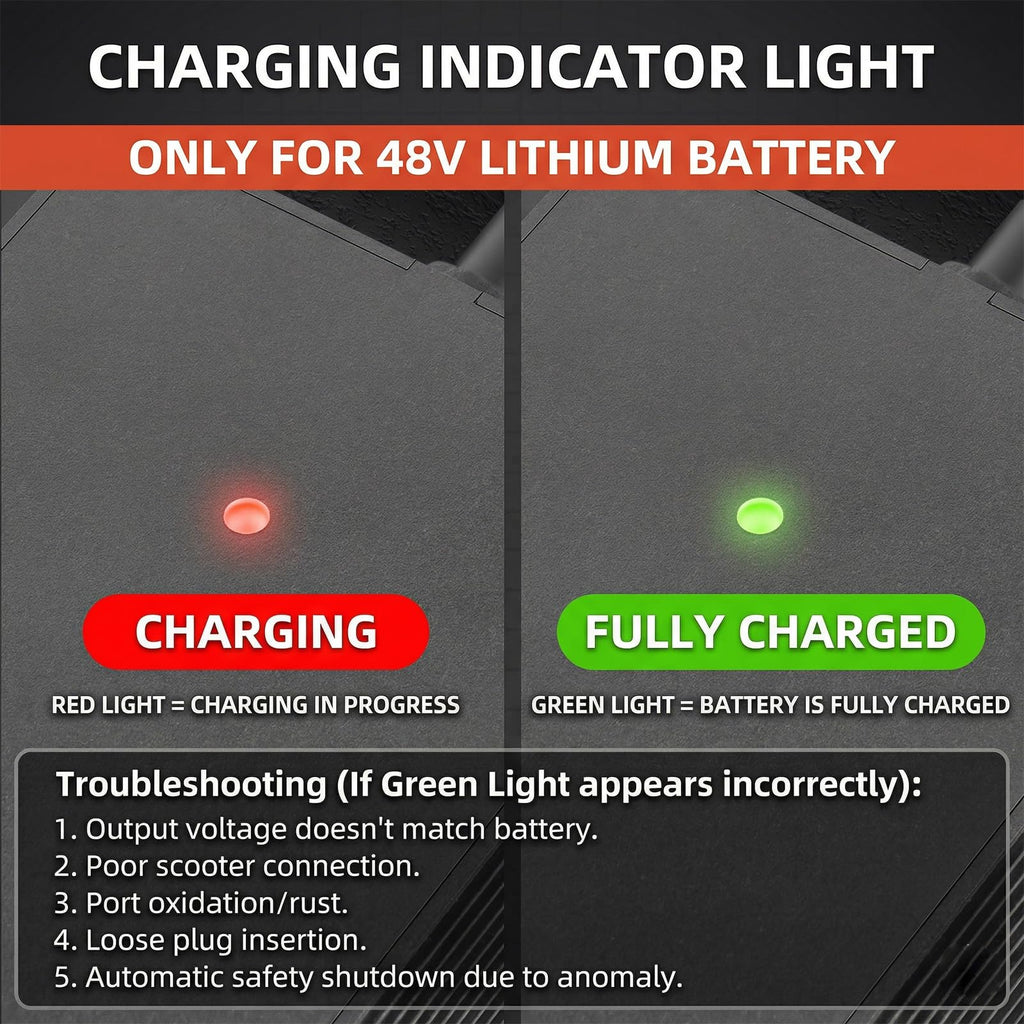 54.6V 2A Electric Bike Charger for 48V Lithium Battery K1969