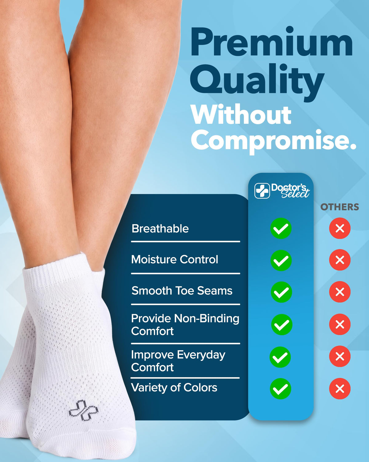 Viscose Bamboo Diabetic Socks 6 Pairs O14687