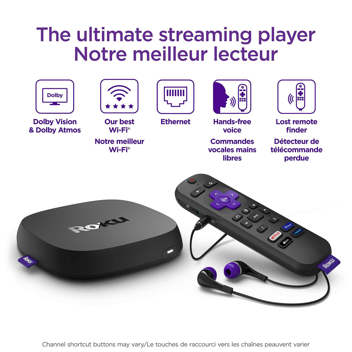4K HDR Streaming Player with Voice Remote and HDMI Cable W685
