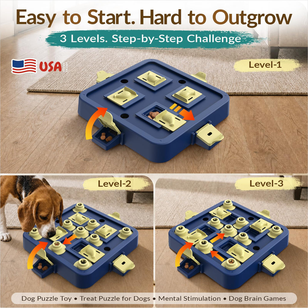Dog Chess Puzzle Toy 3-Levels Y676091